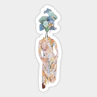 Portrait of a lady feat. Schiaparelli & florals Sticker